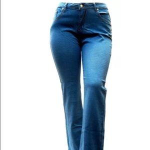NICE&CHIC BLUE WOMEN'S PLUS SIZE denim jeans Bootcut SKINNY LS98173MS